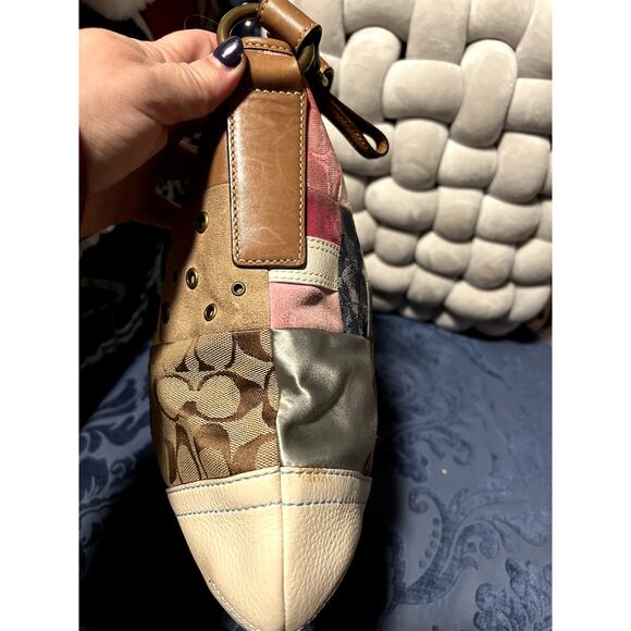 Coach Vintage Multi-Material Patchwork Satchel - Picture 7 of 11